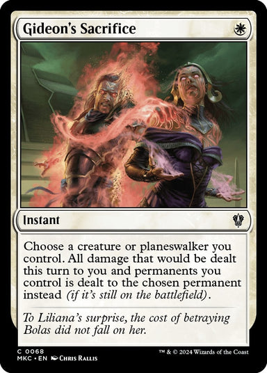 Image for Gideon's Sacrifice (68) (MKC) - Magic: The Gathering