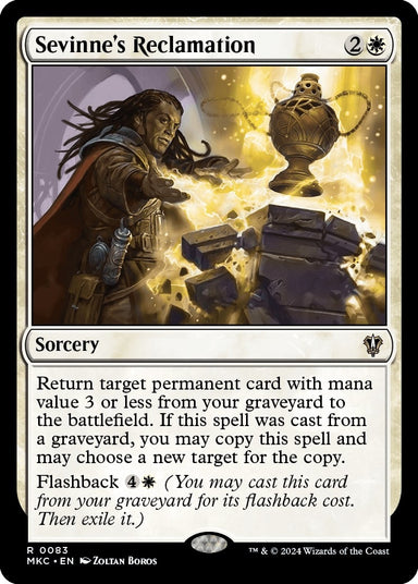 Image for Sevinne's Reclamation (83) (MKC) - Magic: The Gathering