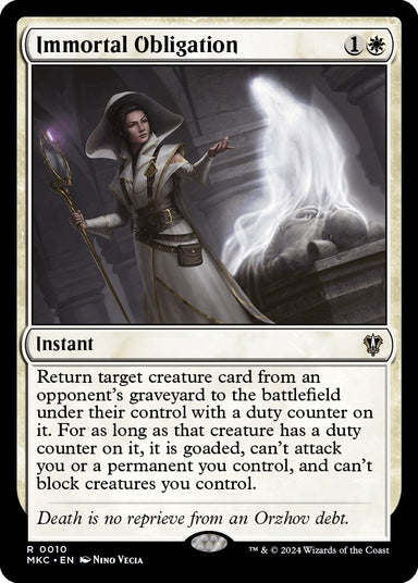 Image for Immortal Obligation (10) (MKC) - Magic: The Gathering