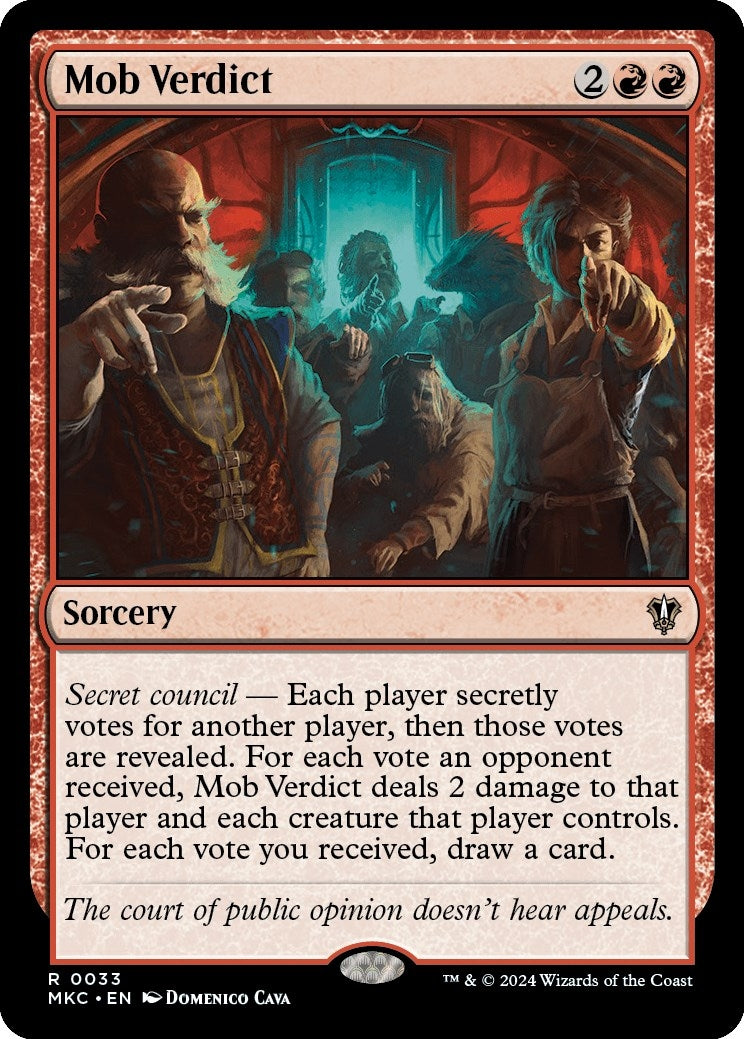 Image for Mob Verdict (33) (MKC) - Magic: The Gathering