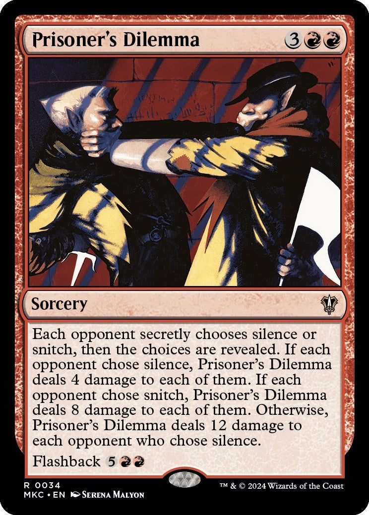 Image for Prisoner's Dilemma (34) (MKC) - Magic: The Gathering