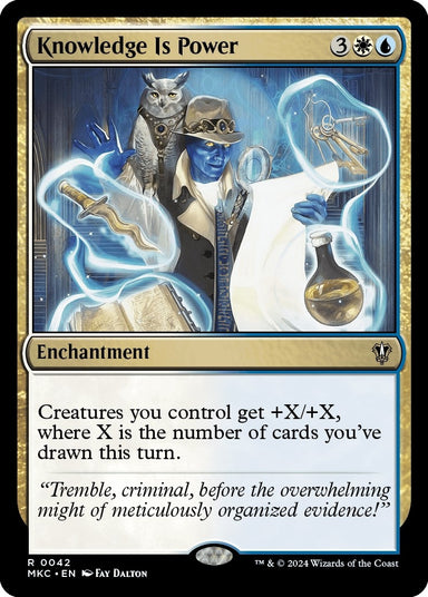 Image for Knowledge is Power (42) (MKC) - Magic: The Gathering