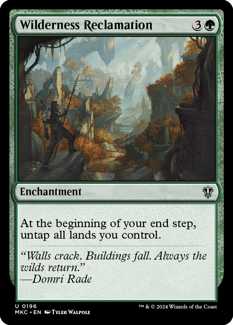 Image for Wilderness Reclamation (196) (MKC) - Magic: The Gathering