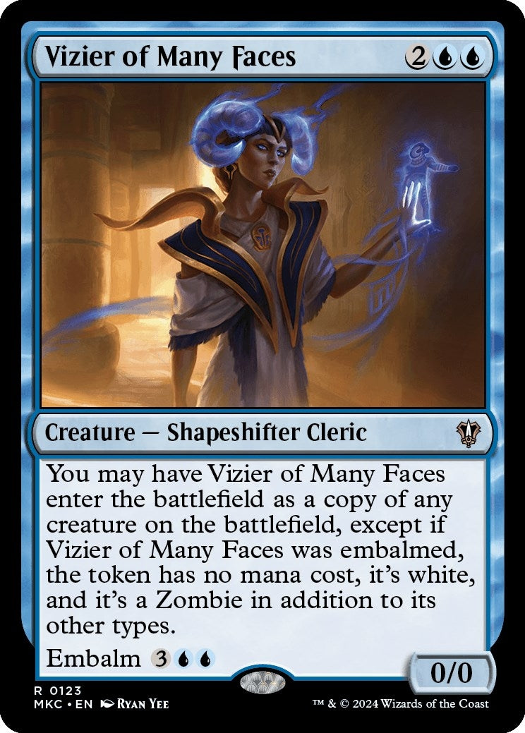 Image for Vizier of Many Faces (123) (MKC) - Magic: The Gathering