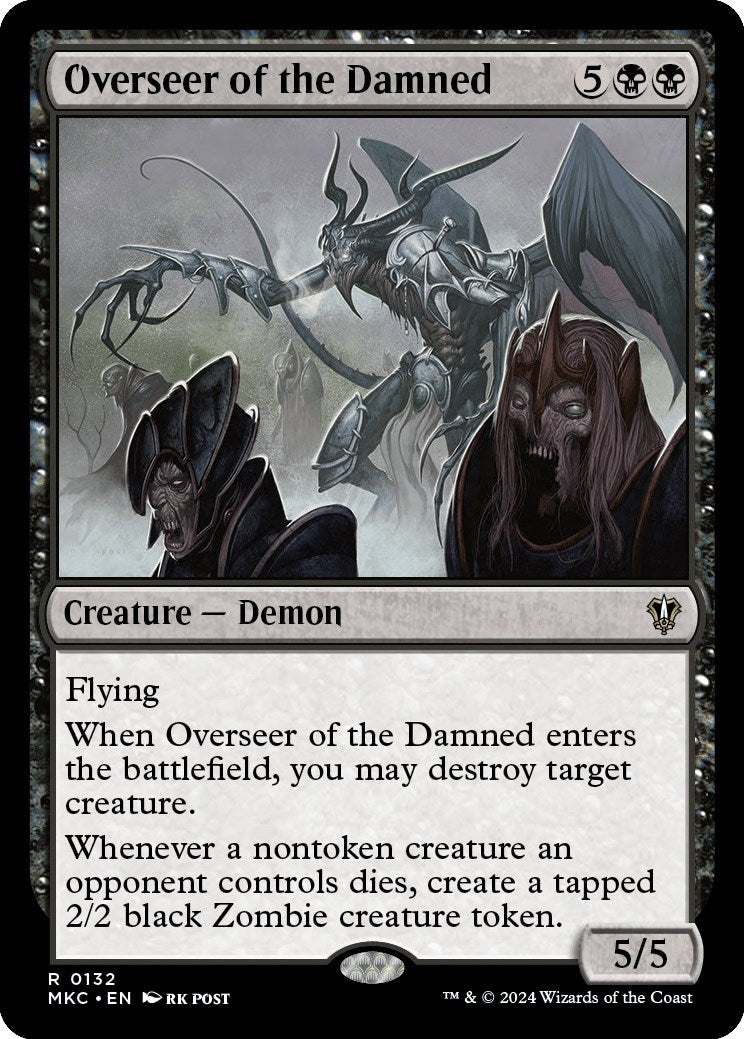 Image for Overseer of the Damned (132) (MKC) - Magic: The Gathering