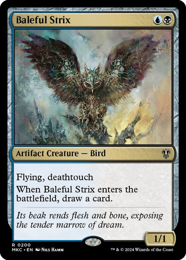Image for Baleful Strix (200) (MKC) - Magic: The Gathering
