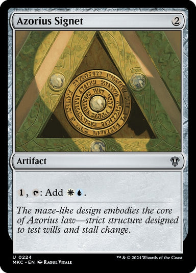 Image for Azorius Signet (224) (MKC) - Magic: The Gathering