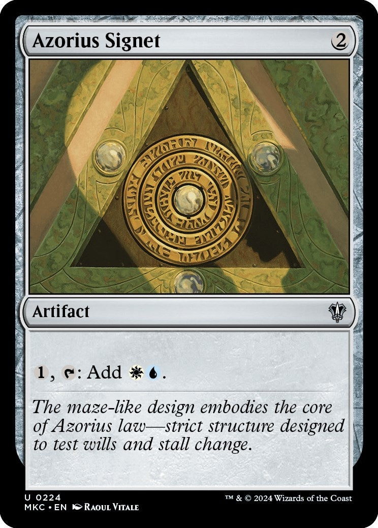Image for Azorius Signet (224) (MKC) - Magic: The Gathering