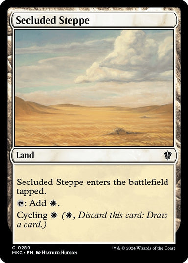 Image for Secluded Steppe (289) (MKC) - Magic: The Gathering