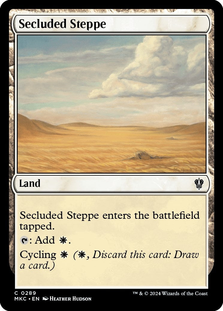 Image for Secluded Steppe (289) (MKC) - Magic: The Gathering