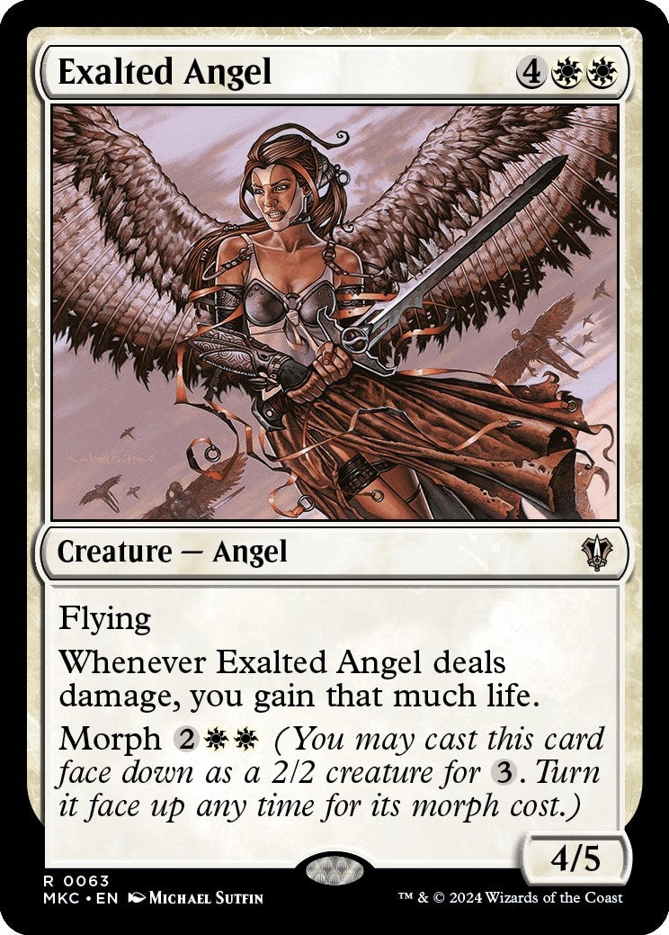 Image for Exalted Angel (63) (MKC) - Magic: The Gathering