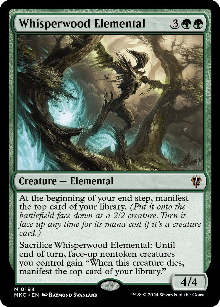 Image for Whisperwood Elemental (194) (MKC) - Magic: The Gathering