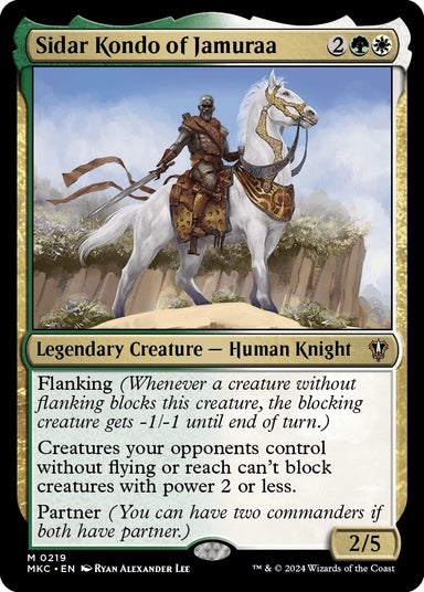 Image for Sidar Kondo of Jamuraa (219) (MKC) - Magic: The Gathering