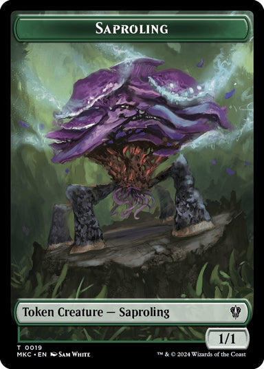 Image for Saproling // Manifest Double-Sided Token (19 // 29) (MKC) - Magic: The Gathering