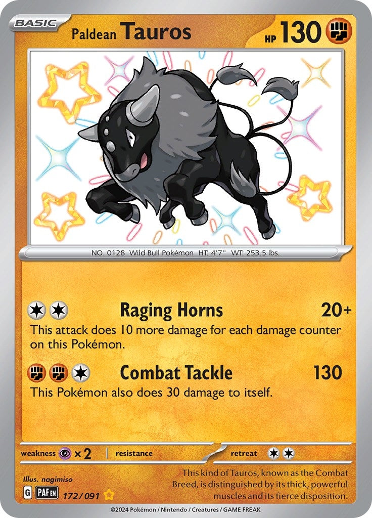 Paldean Tauros (172/091) (SV: Paldean Fates)