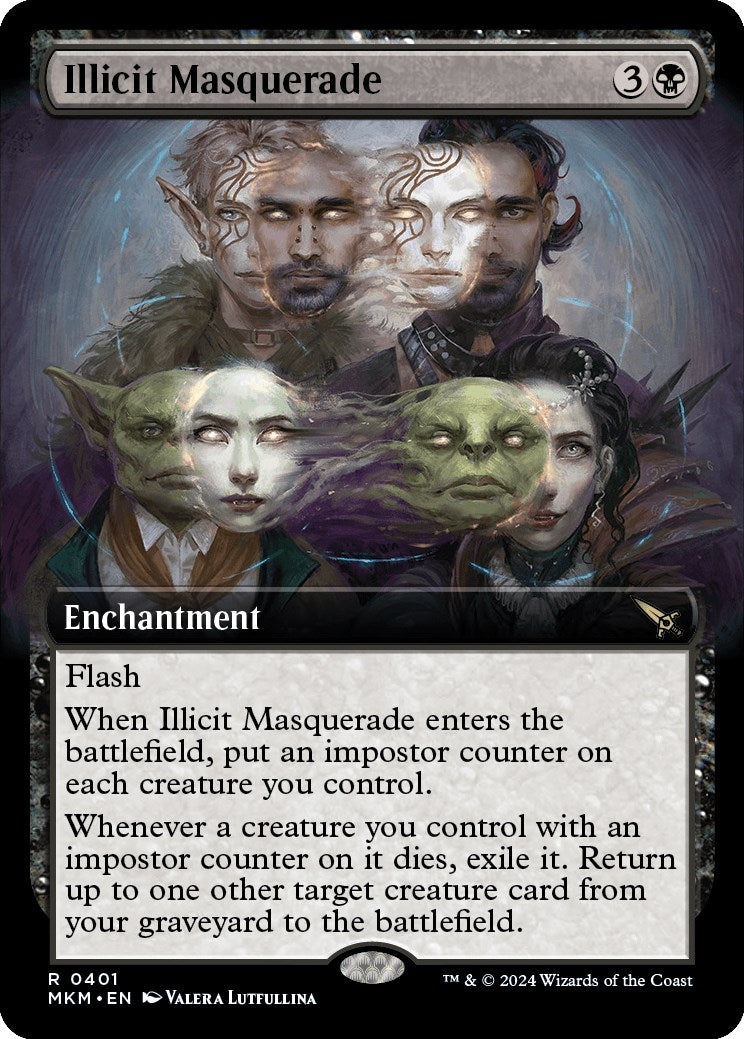 Image for Illicit Masquerade (Extended Art) (401) (MKM) - Magic: The Gathering
