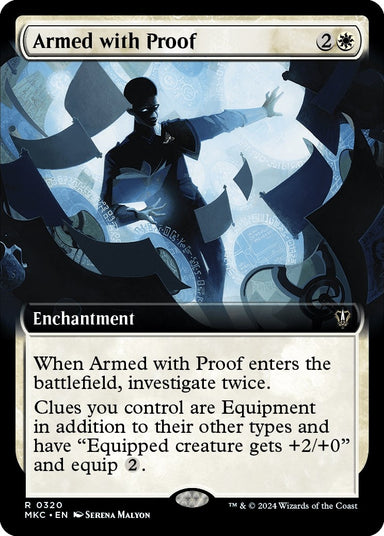 Image for Armed with Proof (Extended Art) (320) (MKC) - Magic: The Gathering
