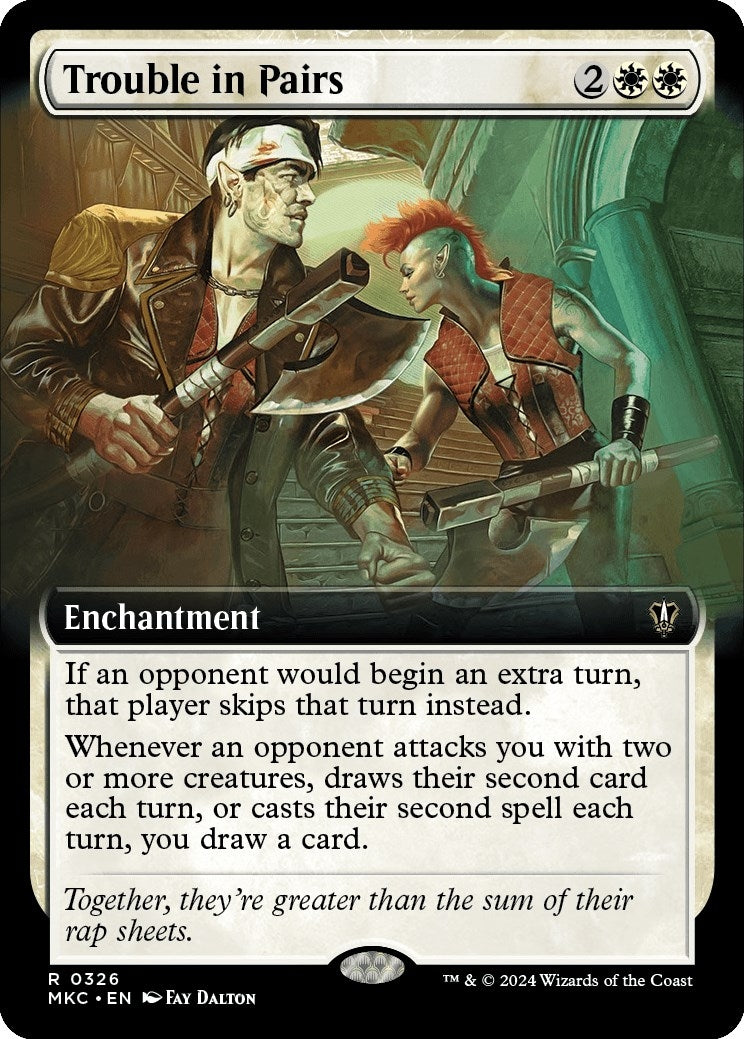 Image for Trouble in Pairs (Extended Art) (326) (MKC) - Magic: The Gathering