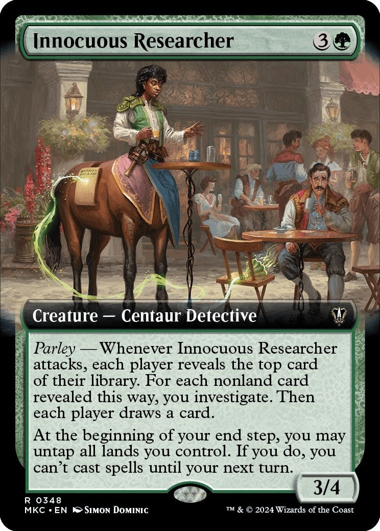 Image for Innocuous Researcher (Extended Art) (348) (MKC) - Magic: The Gathering