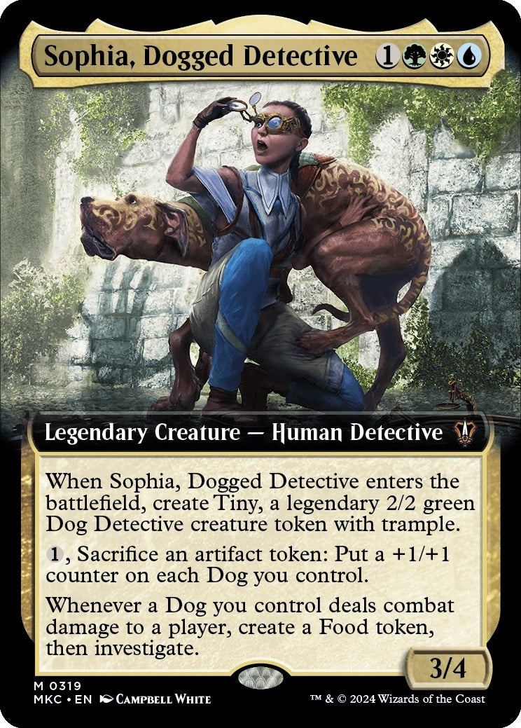 Image for Sophia, Dogged Detective (Extended Art) (319) (MKC) - Magic: The Gathering