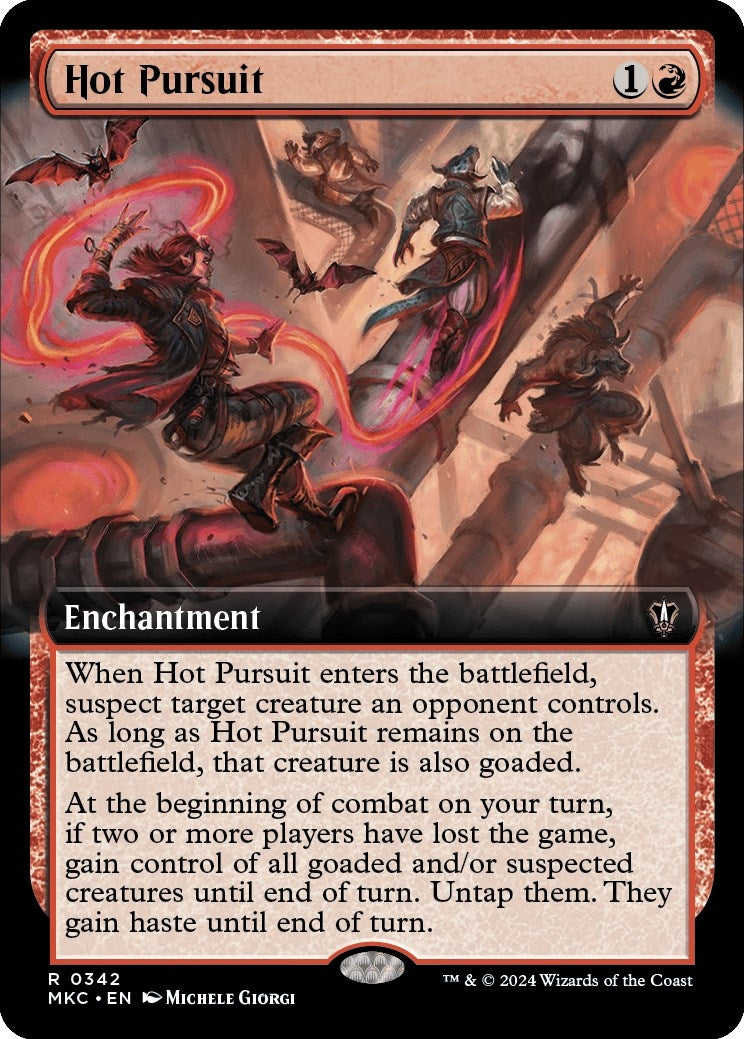Image for Hot Pursuit (Extended Art) (342) (MKC) - Magic: The Gathering