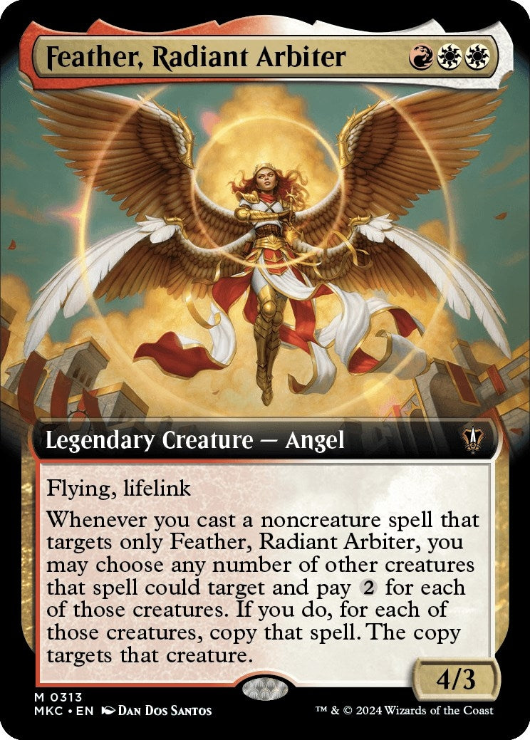 Image for Feather, Radiant Arbiter (Extended Art) (313) (MKC) - Magic: The Gathering