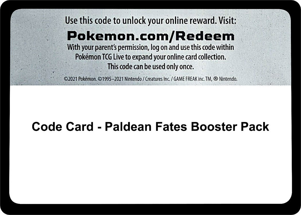 Image for Code Card - Paldean Fates Booster Pack (SV: Paldean Fates) (PAF) - Pokemon
