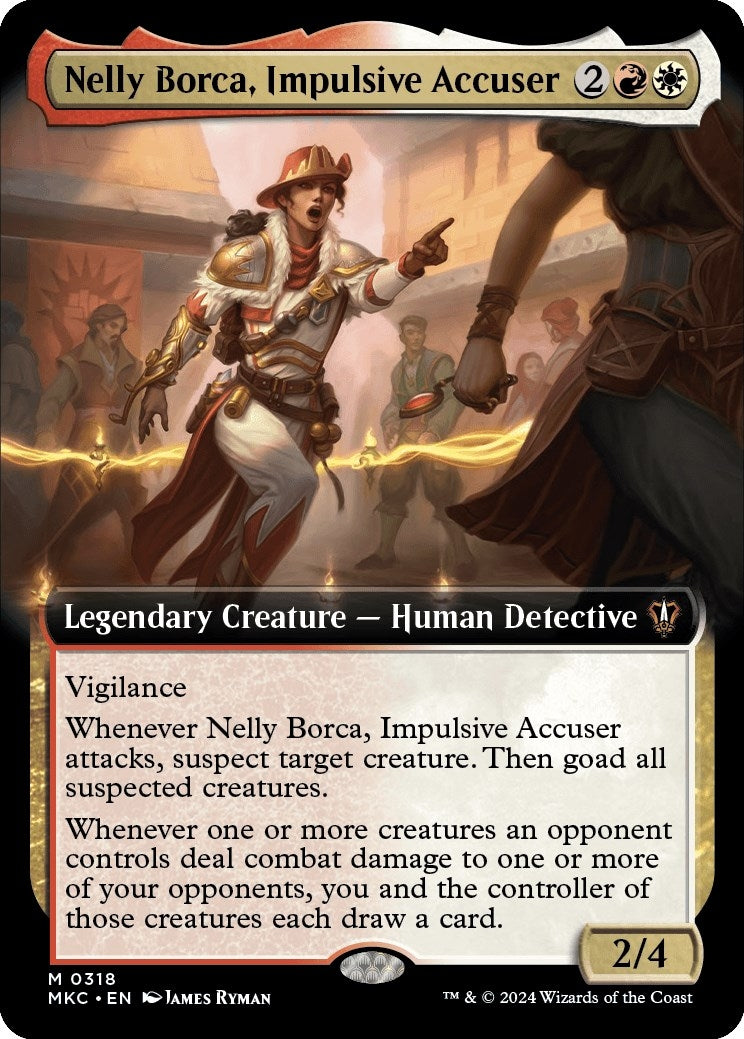 Image for Nelly Borca, Impulsive Accuser (Extended Art) (318) (MKC) - Magic: The Gathering