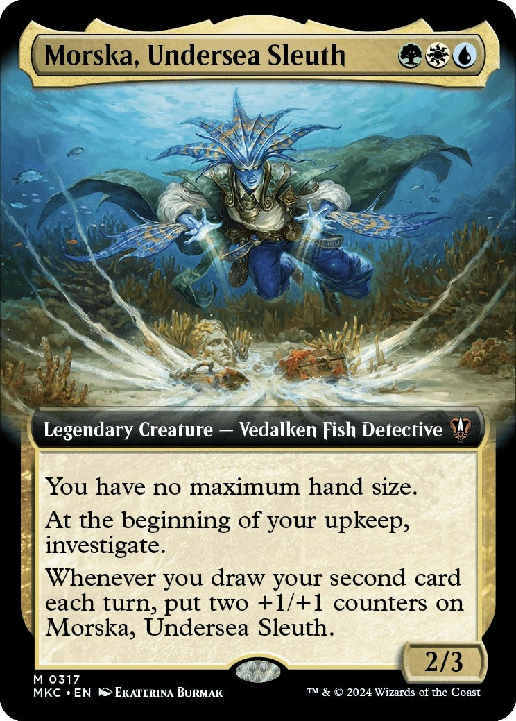 Image for Morska, Undersea Sleuth (Extended Art) (317) (MKC) - Magic: The Gathering