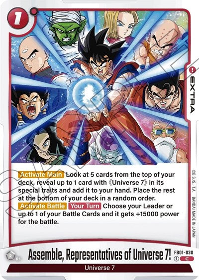 FB01-030 - Assemble, Representatives of Universe 7!