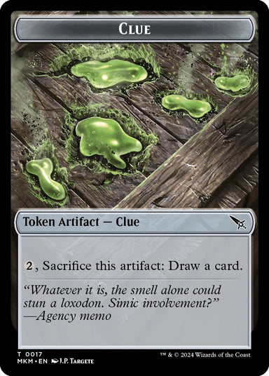 Image for Clue (0017) // A 0044 Double-Sided Token (17 // 44) (MKM) - Magic: The Gathering