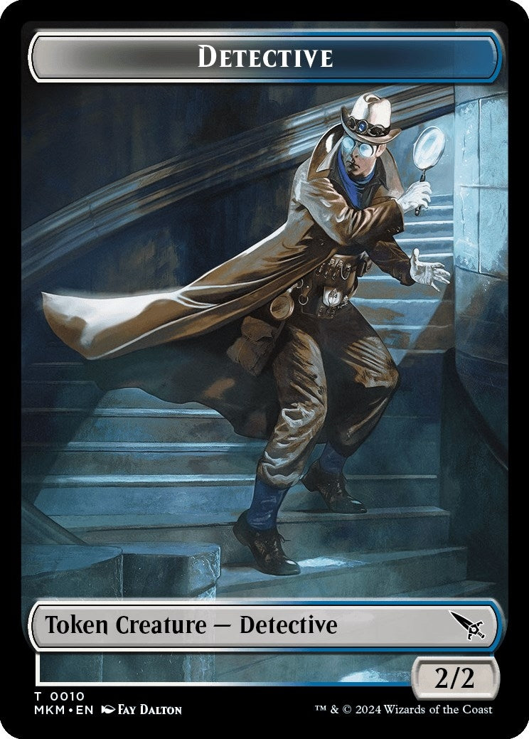 Image for Detective // Thopter (0019) Double-Sided Token (10 // 19) (MKM) - Magic: The Gathering
