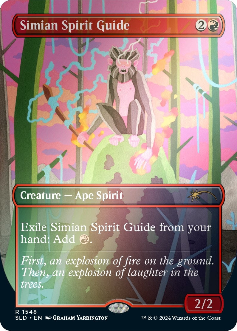 Image for Simian Spirit Guide (Rainbow Foil) (1548) (Secret Lair Drop Series) (SLD) - Magic: The Gathering