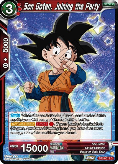 Son Goten, Joining the Party - BT24-012