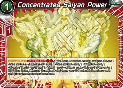 Concentrated Saiyan Power - BT24-007
