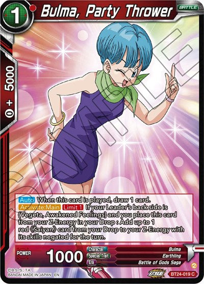 Bulma, Party Thrower - BT24-019