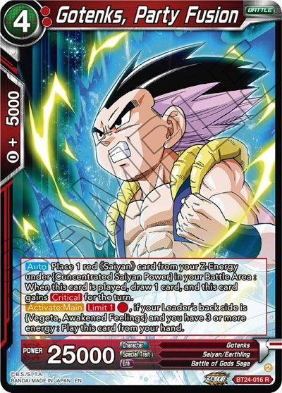 Gotenks, Party Fusion - BT24-016