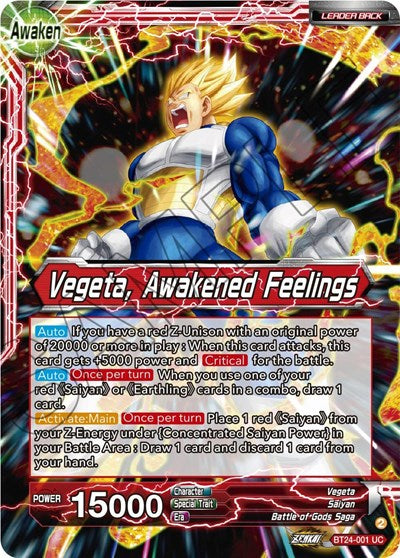 Vegeta // Vegeta, Awakened Feelings - BT24-001