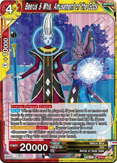 Beerus & Whis, Amusement of the Gods - BT24-131