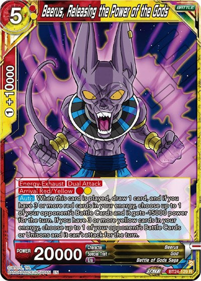 Beerus, Releasing the Power of the Gods - BT24-129 R