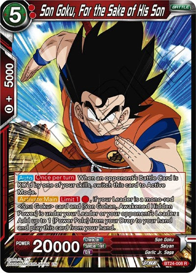 Son Goku, For the Sake of His Son - BT24-008