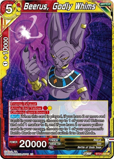 Beerus, Godly Whims - BT24-127 R