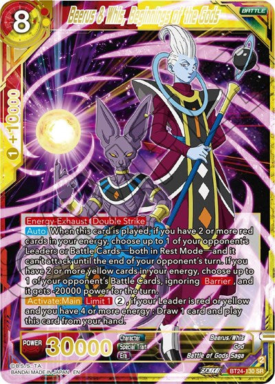 Beerus & Whis, Beginnings of the Gods - BT24-130 SR