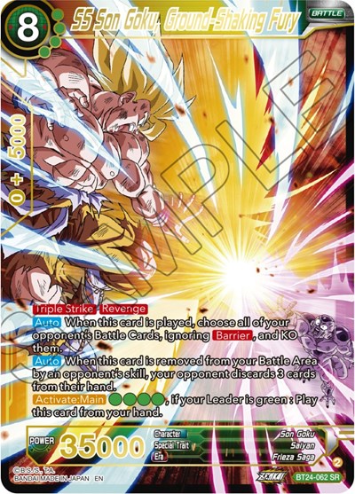 SS Son Goku, Ground-Shaking Fury - BT24-062 SR