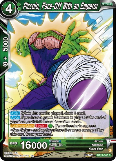 Piccolo, Face-Off With an Emperor - BT24-066