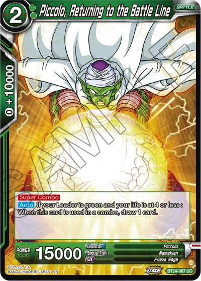 Piccolo, Returning to the Battle Line - BT24-067