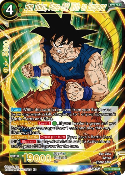 Son Goku, Face-Off With an Emperor - BT24-063 SR