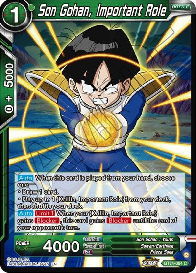 Son Gohan, Important Role - BT24-064