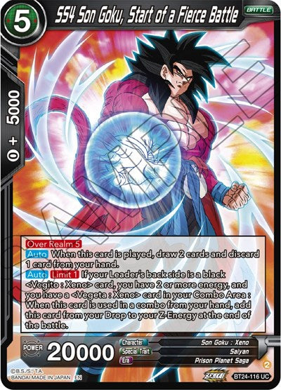 SS4 Son Goku, Start of a Fierce Battle - BT24-116