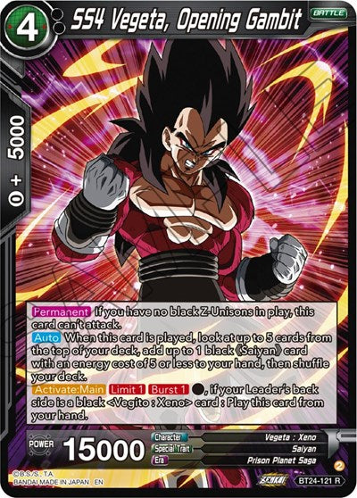 SS4 Vegeta, Opening Gambit - BT24-121 R